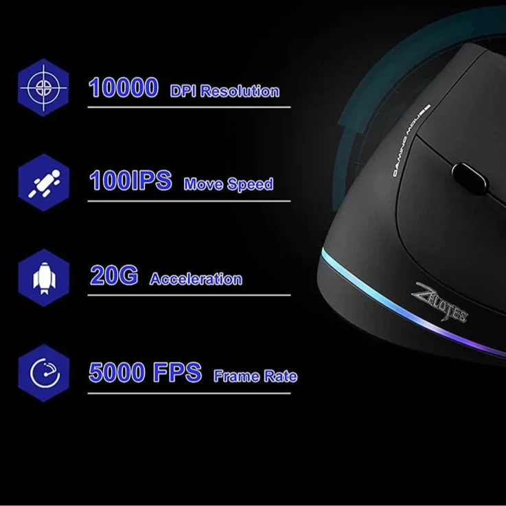 Souris Ergonomique Gaming